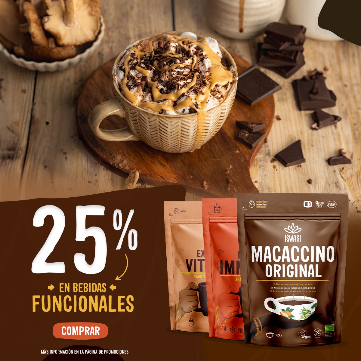 25% de descuento en bebidas funcionales
